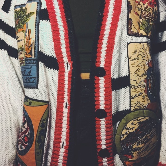 PRICE DROP Retro Patched Cardigan - Picture 4 of 4