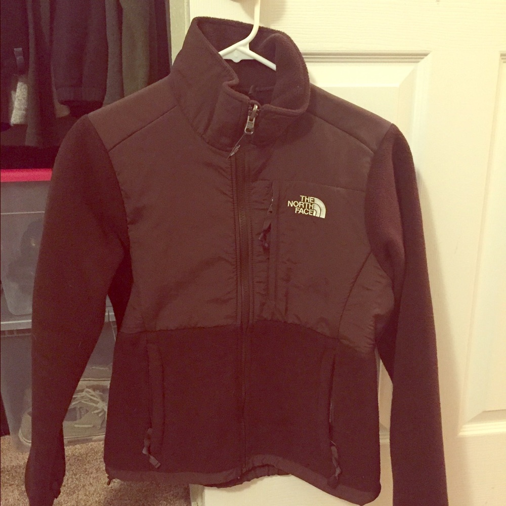 Women's Brown North Face Fleece Jacket - Size XS