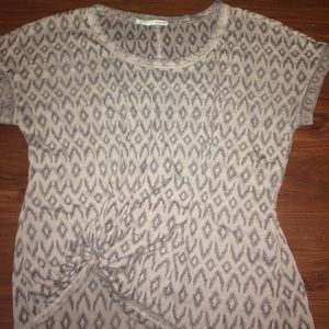 Maurices knotted, pattern blouse Size: Large