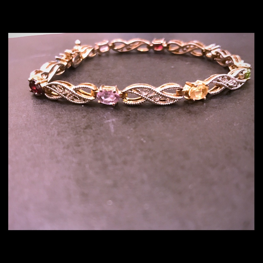 Beautiful gemstone bracelet. Never worn.