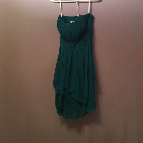 Teal strapless dress from davids bridal - Picture 2 of 5