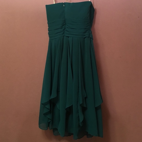 Teal strapless dress from davids bridal - Picture 3 of 5