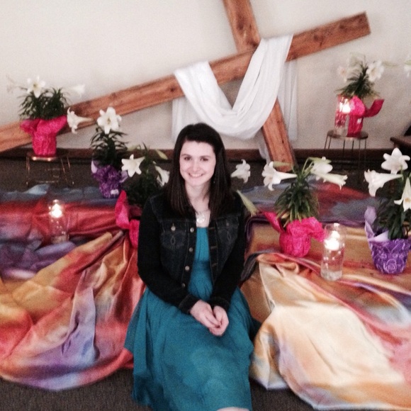 Teal strapless dress from davids bridal - Picture 5 of 5