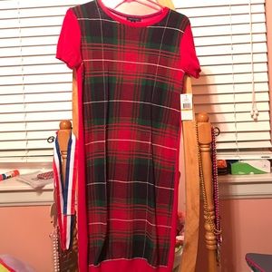 Tommy Hilfiger plaid short sleeve dress