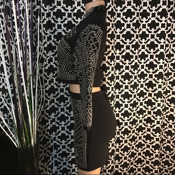 2pc Studded Mini & Top - Picture 3 of 4