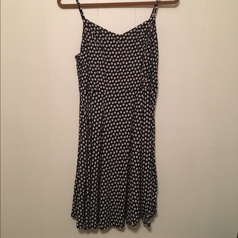 Old Navy Seashell Polka Dot Print A-line Dresa