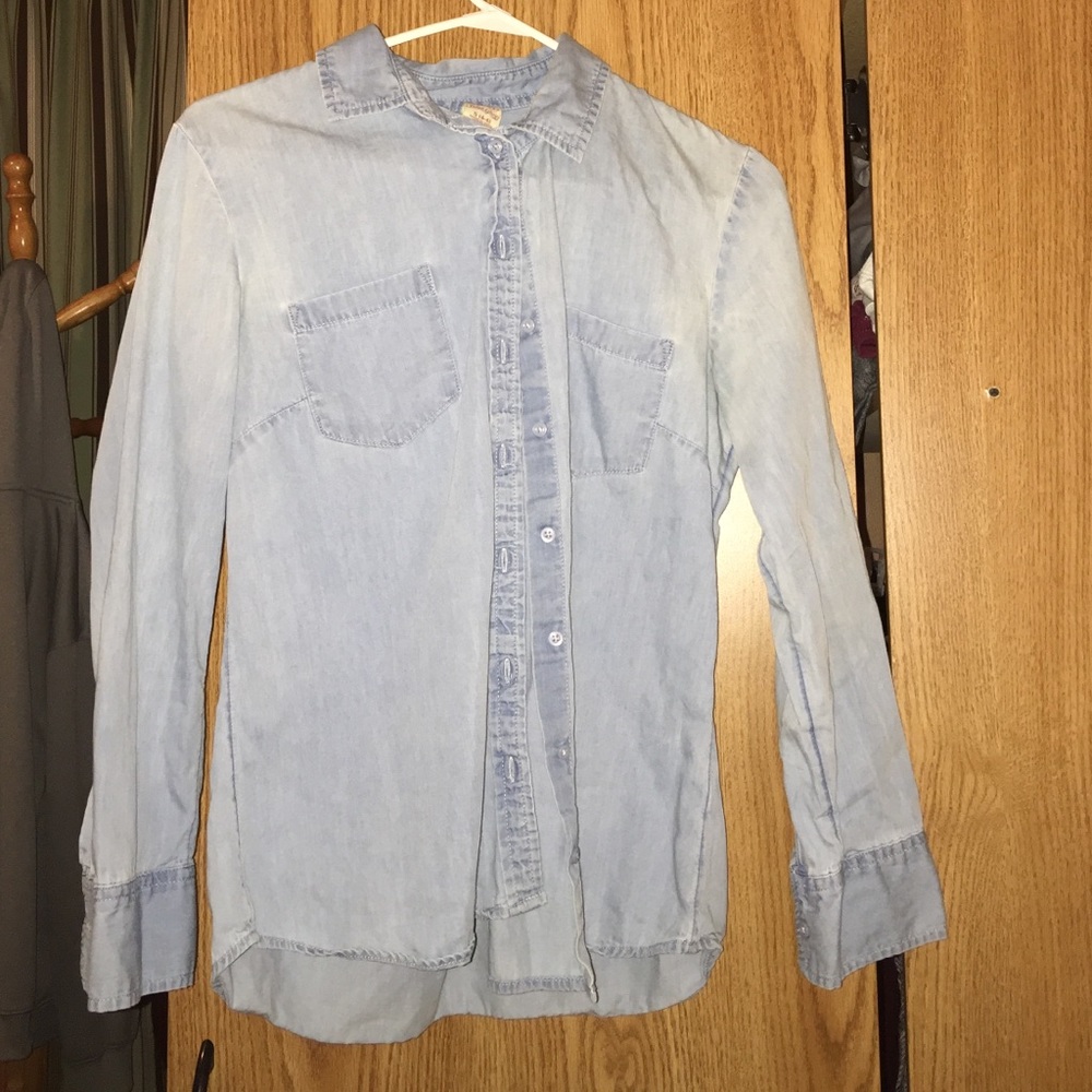 Classic light blue button down