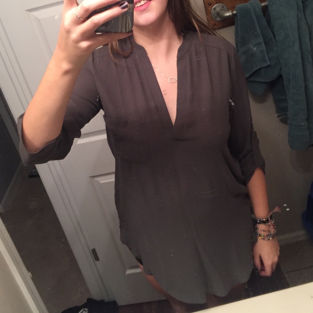 Olive green tunic