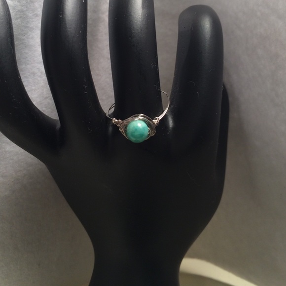 🔴 GENUINE AQUA AURA CRYSTAL QUARTZ RING - Picture 4 of 5