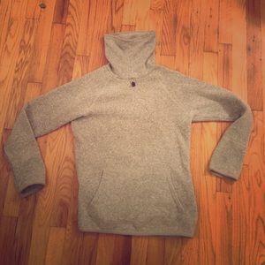 Super soft fleece pullover with turtleneck