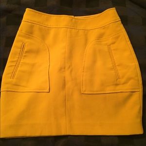 Yellow/Gold Mini Skirt