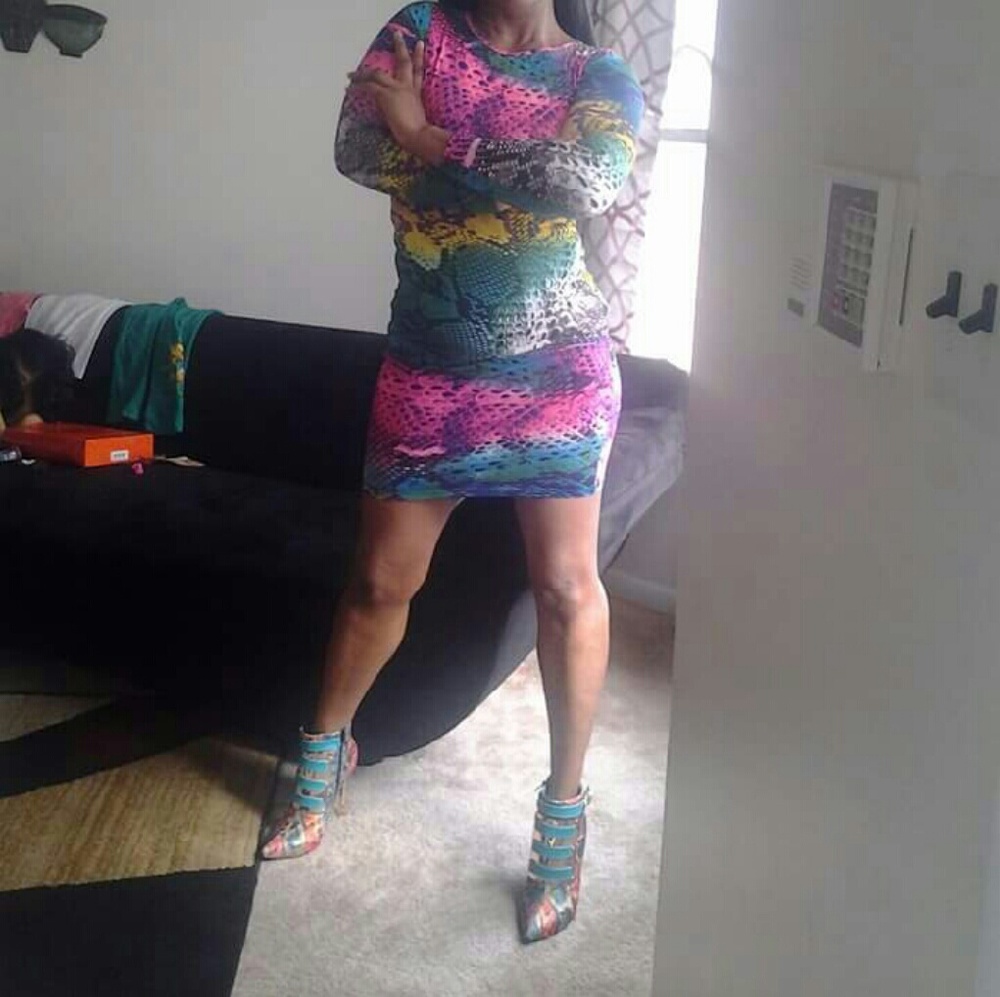 Multi-Colored Snake Pattern Booties - image 3