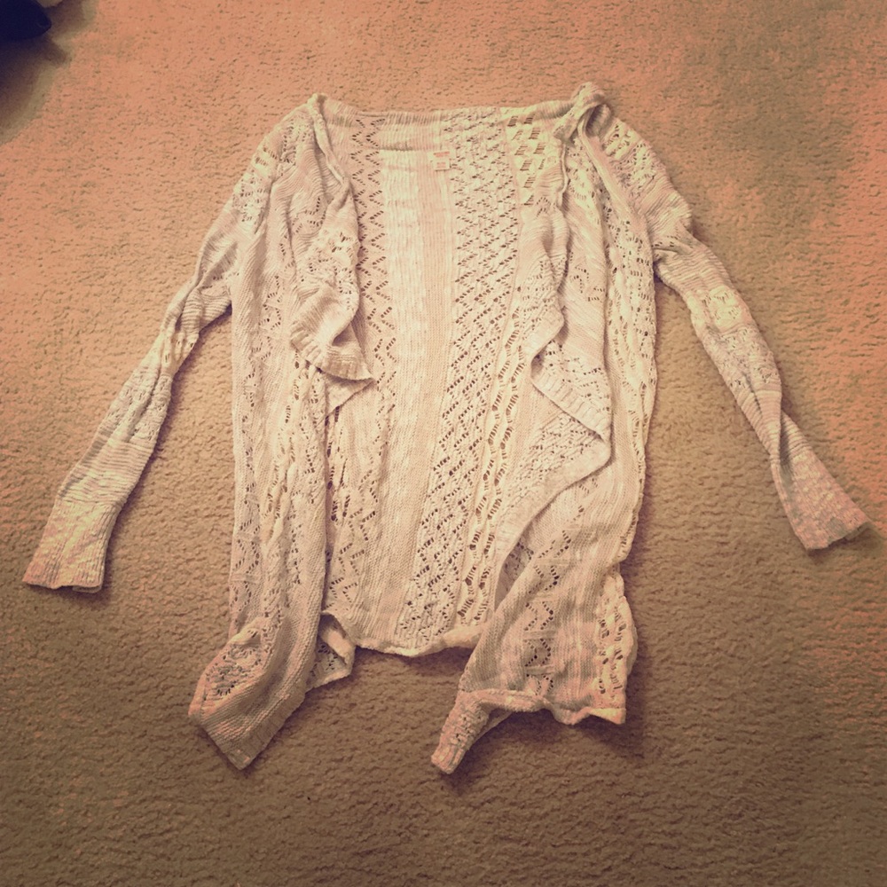 Light gray cardigan