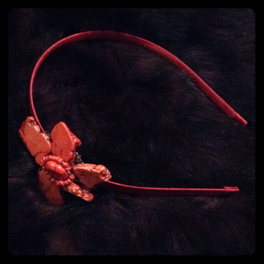 Never worn TASHA coral turquoise headband!