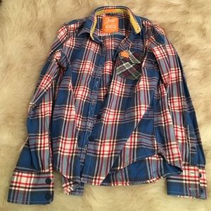 Plaid blue shirt