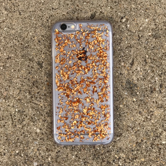 RoseGold flakes iPhone 5/5s/6/6s/6+ case - Picture 3 of 3