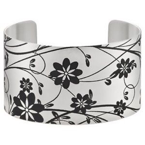 New never worn Tattooed steel cuff bangle