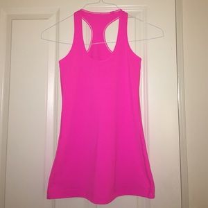 Pink Lululemon racerback tank