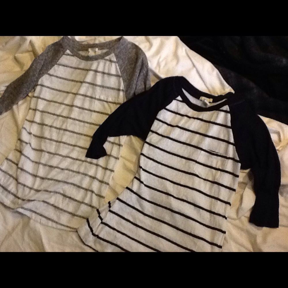 Lot of 2 Striped Shirts