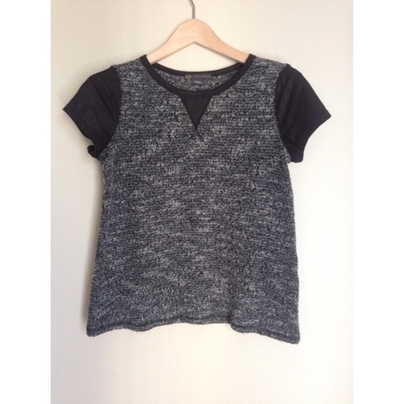 A/X Armani Exchange Tops - ❌SOLD❌ Grey Knit Shirt ❌SOLD❌