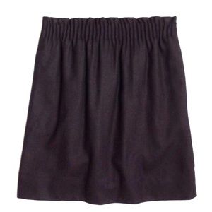 Jcrew black wool mini skirt, size 0