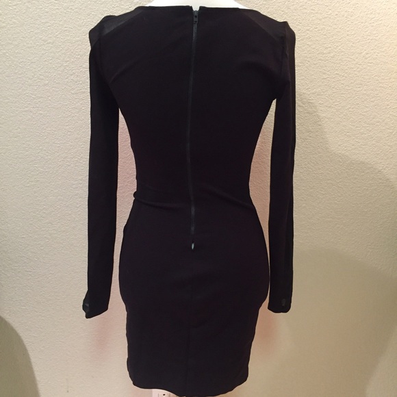 GUESS Black Mesh Sweetheart Dress - Picture 3 of 4