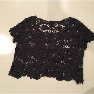 Forever 21 Crochet Crop Top