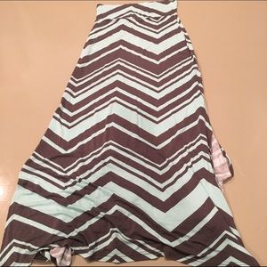 Chevron Maxi Skirt