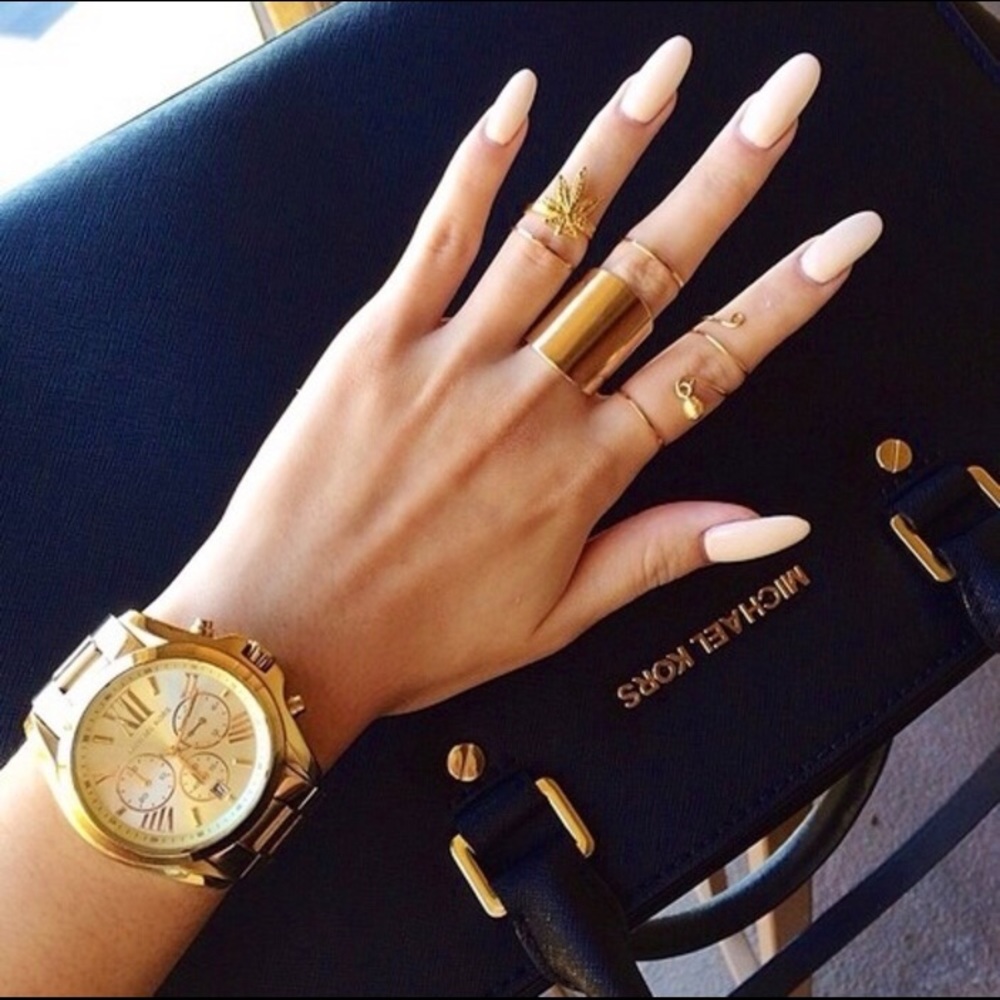 Michael Kors Oversized Gold Bradshaw Watch 5605