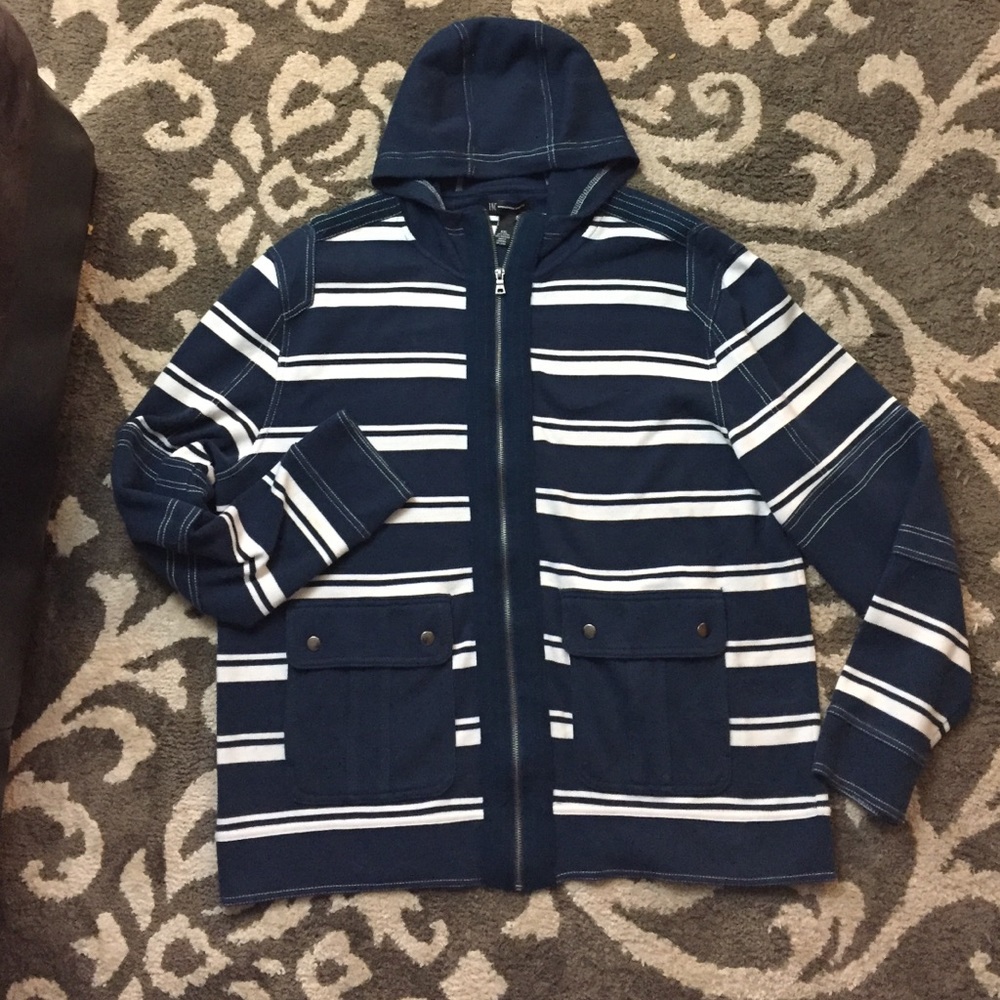 INC zip-up hoodie