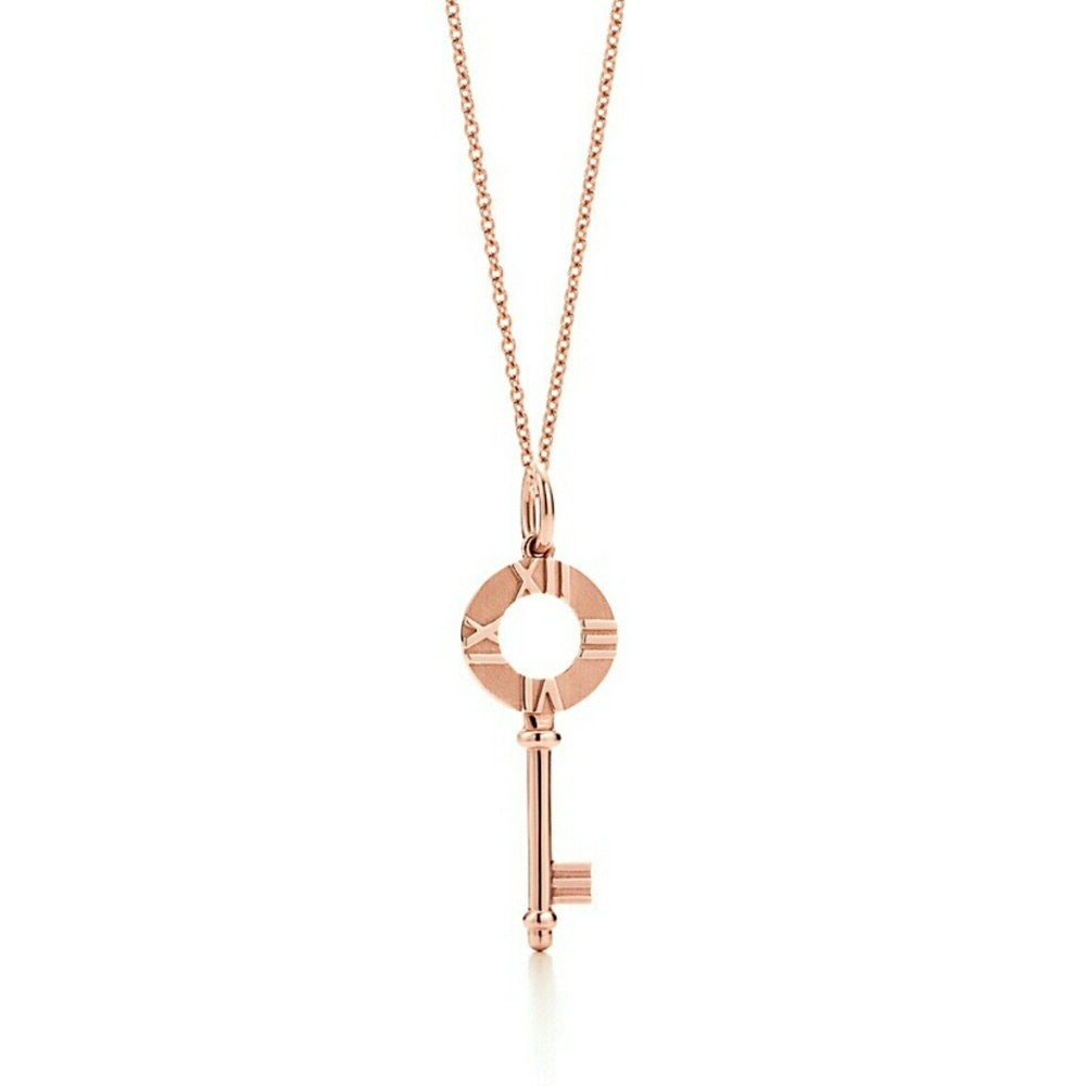 TIFFANY 18k rose gold atlas necklace