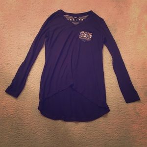 Deep purple long sleeve shirt