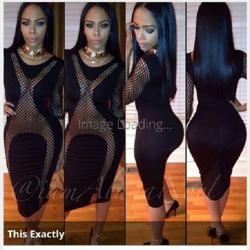 💋💋💋💋💋Black and Mesh Dress💋💋💋💋💋