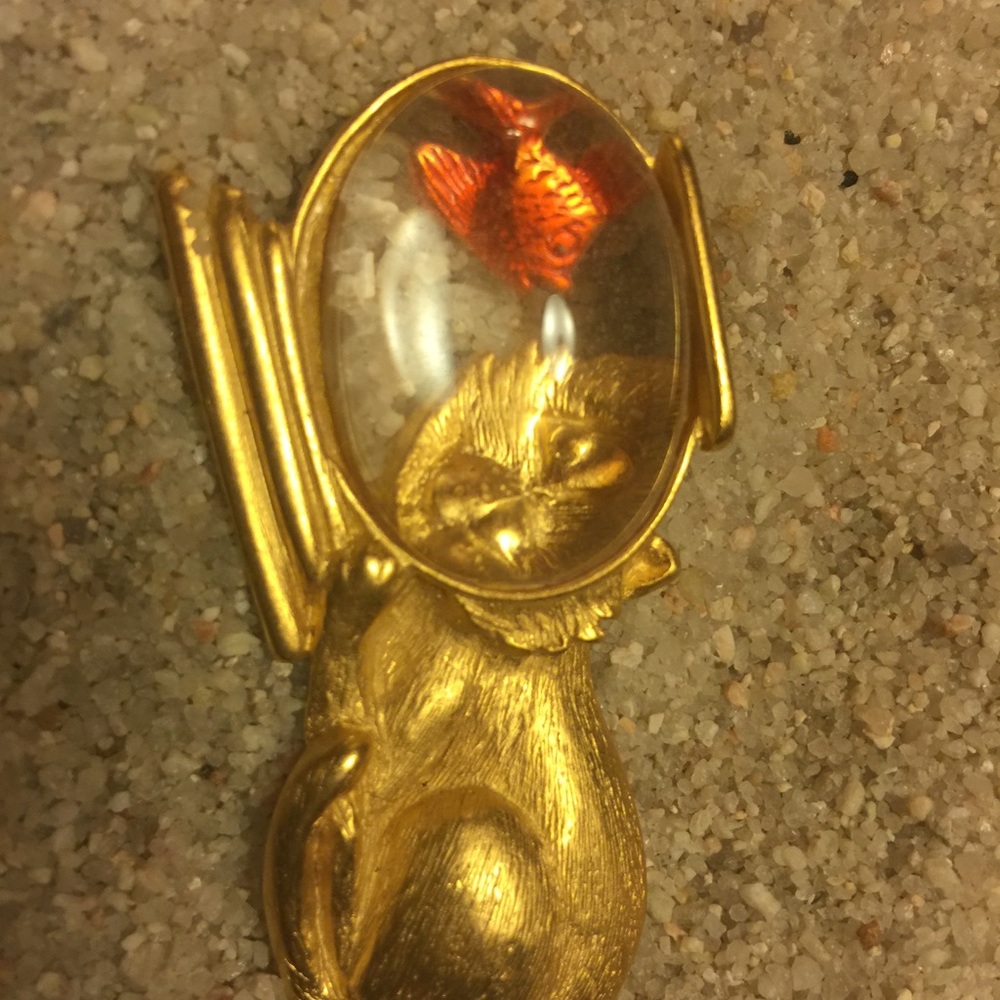 Fish 🐟 and 🐱 kitty pin