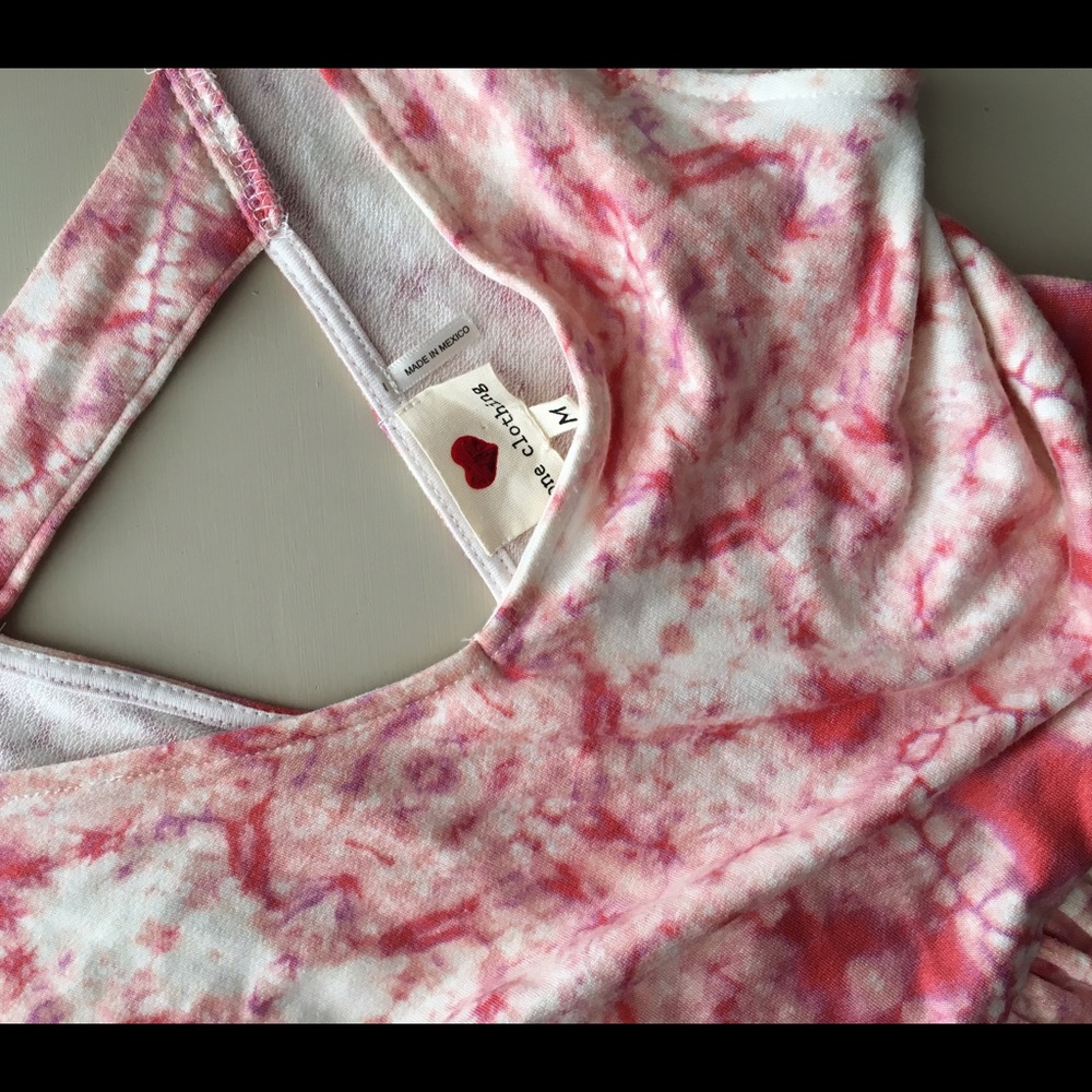 Pink & White Tie-Dye Skater Dress