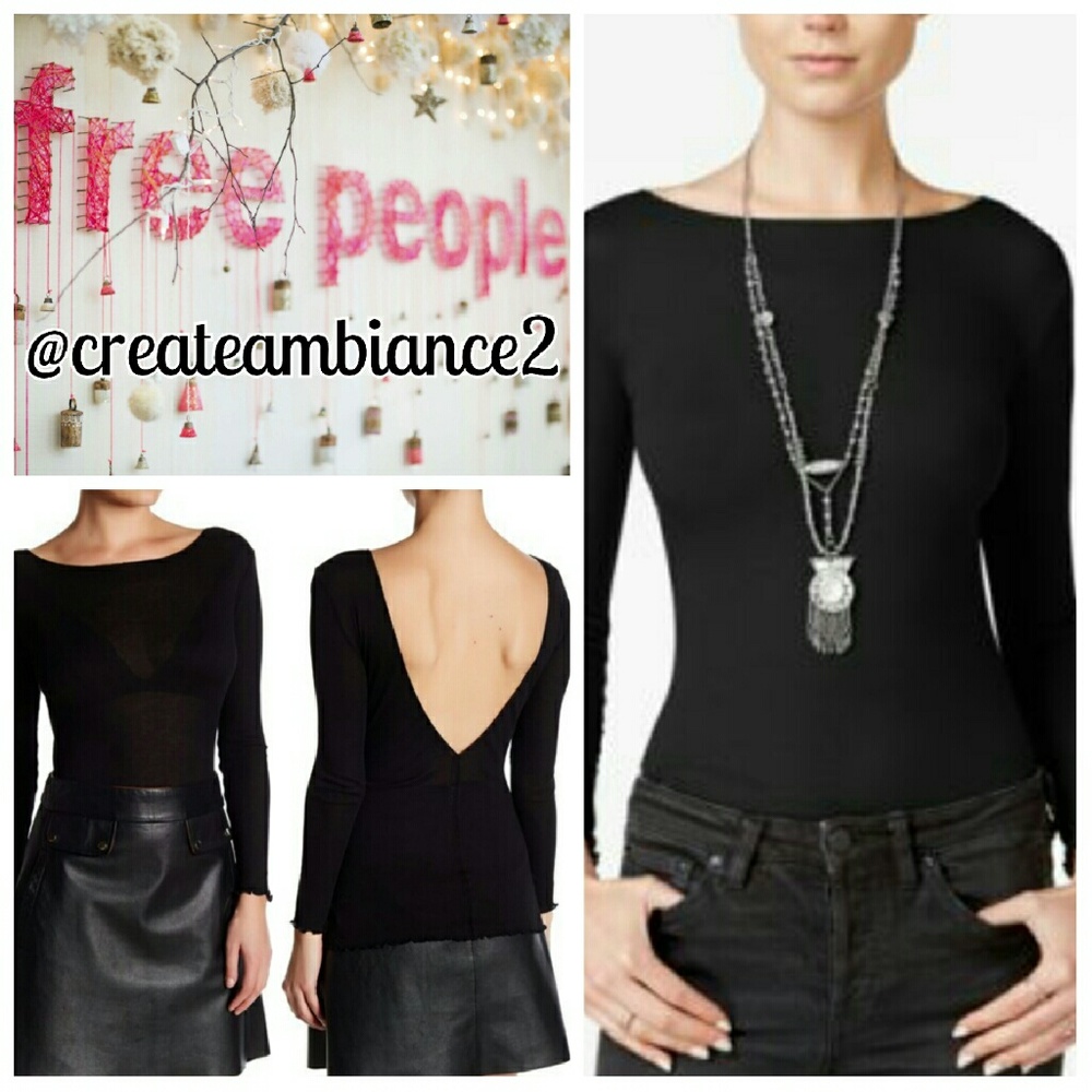 Free People Open Back Top