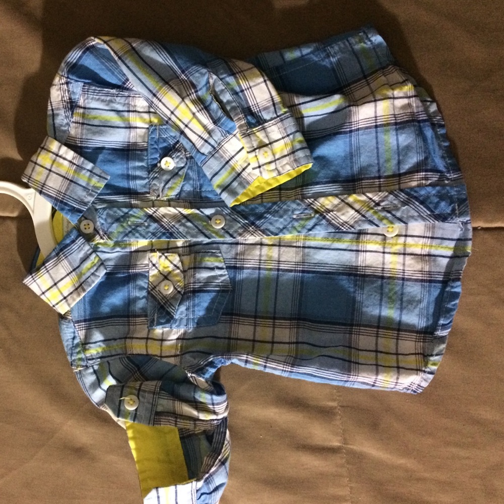 3-6 month boy button down shirt