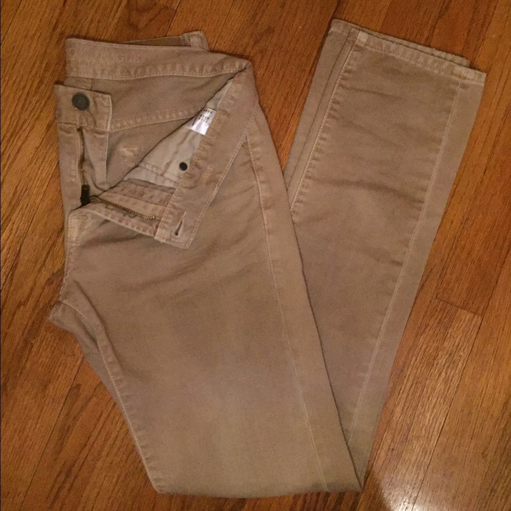 American Eagle Outfitters Men's Tan Skinny Jeans
