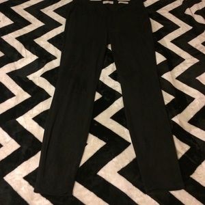 Black Suede Skinny Jeans
