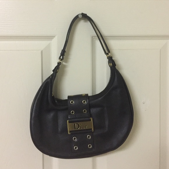 BLACK DIOR PURSE - Picture 1 of 3