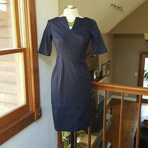 Navy blue professional dress