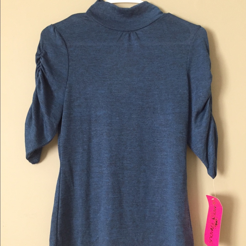 Navy 3/4 Sleeve Blouse NWT.