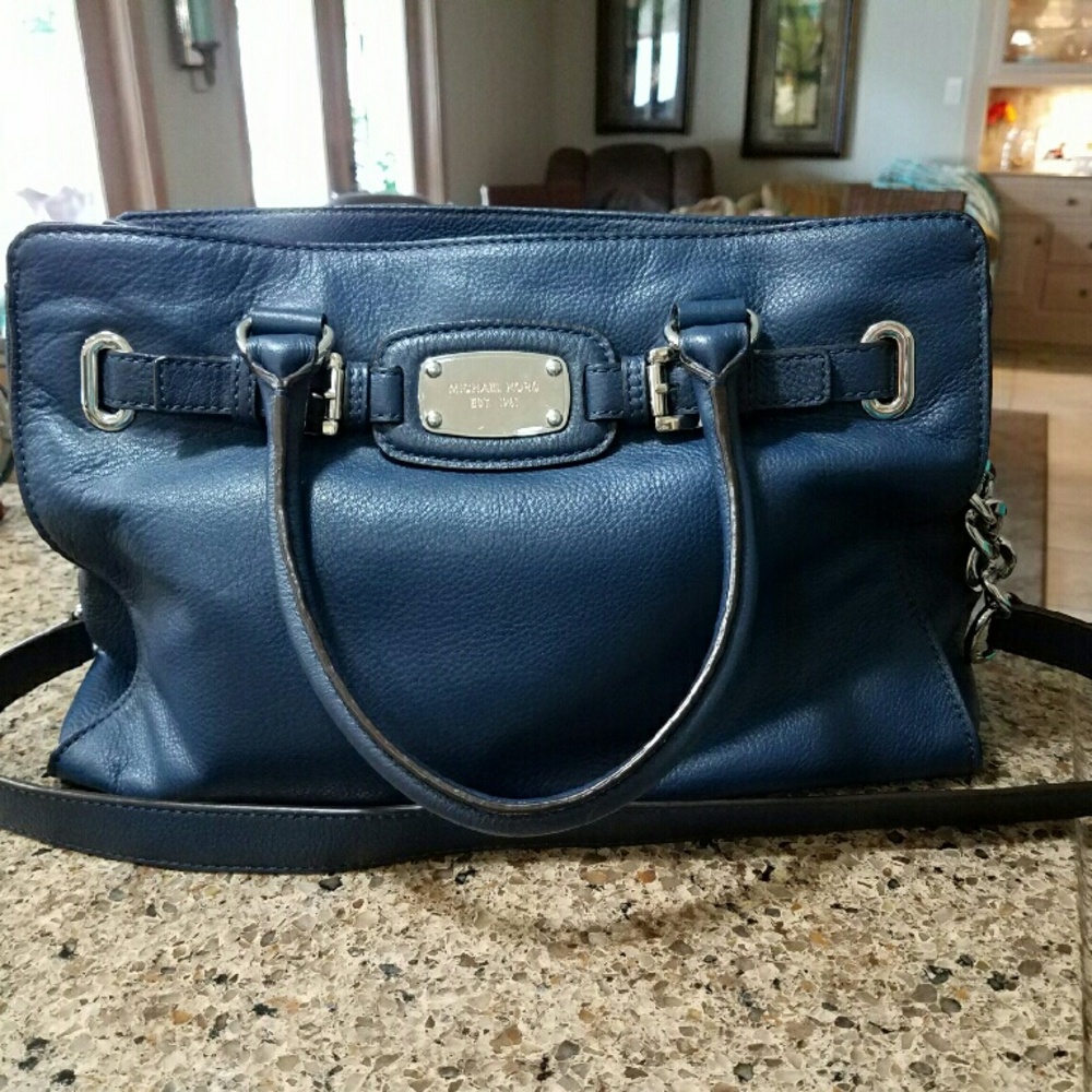 Michael kors navy blue used once