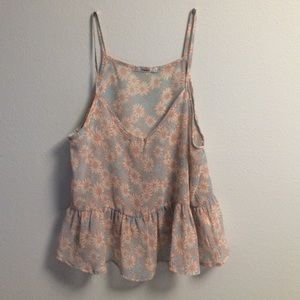 Cute Floral Patterned Babydoll Camisole