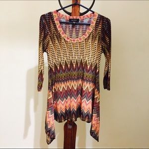Colorful tribal print dress