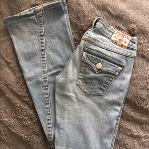 True Religion light wash jeans