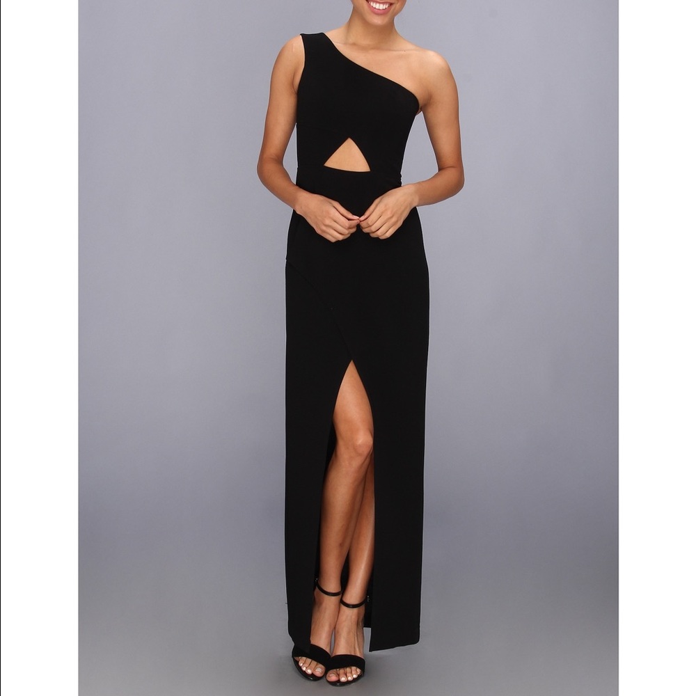 BCBGMaxAzria Kauri One-Shoulder Gown
