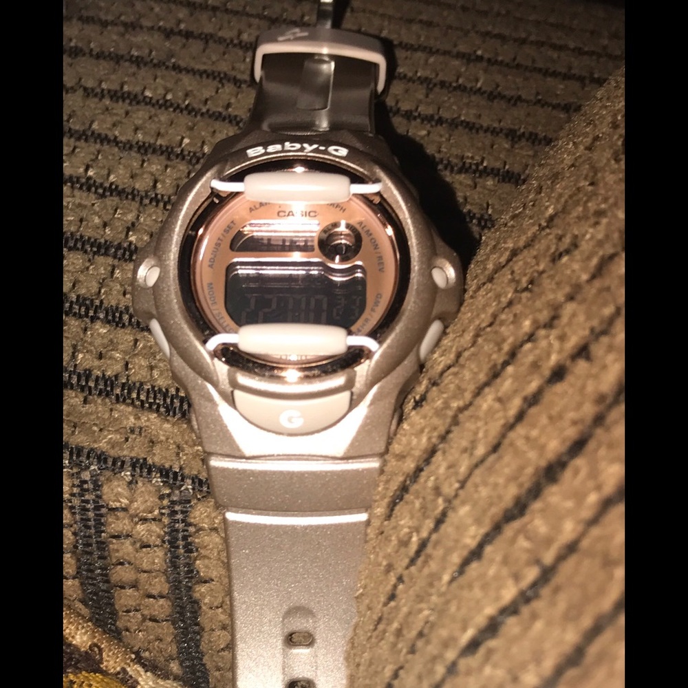 Women's Rose Gold Casio Baby G Shock Watch!!!