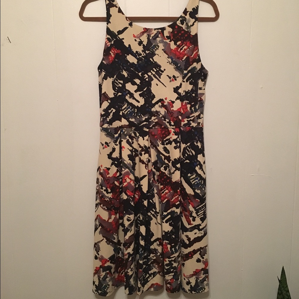 Multicolored empire waist Anthropologie Dress
