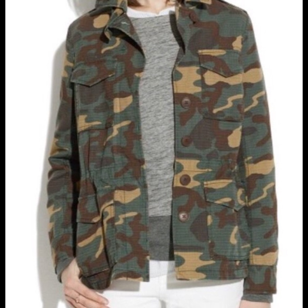 Madewell camo utility jacket